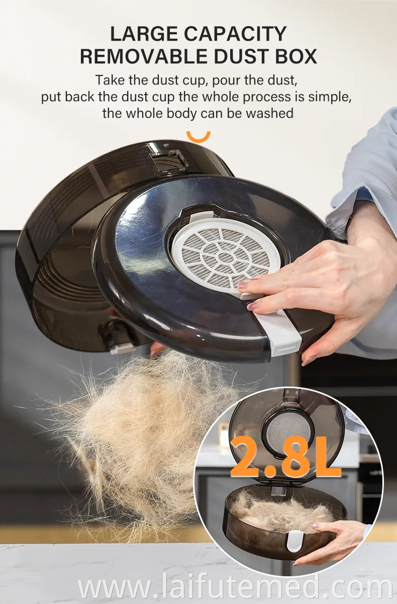 Elspet 4 in 1 Dog Vacuum Grooming Tools with Comb Clipper Grooming Dryer Adjustable Temperatures, Heating, and Anion Functions PRO Dog Grooming Kits